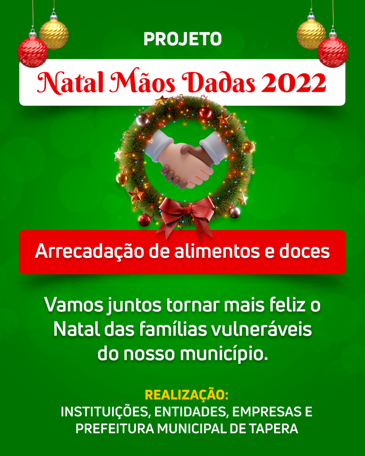 PROJETO NATAL MÃOS DADAS 2022